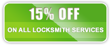 15% off on all locksmith services